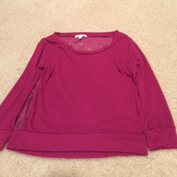 Violet lace sweater
