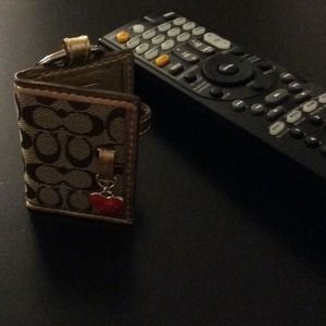 Coach Signature Picture Frame Keychain