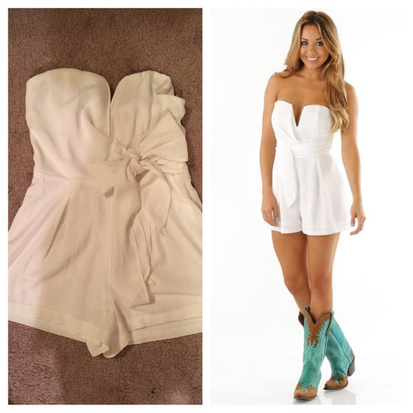 white romper from Hope's!