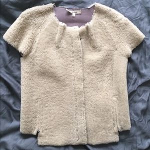 J Brand Reversible Shearling Vest Size Small