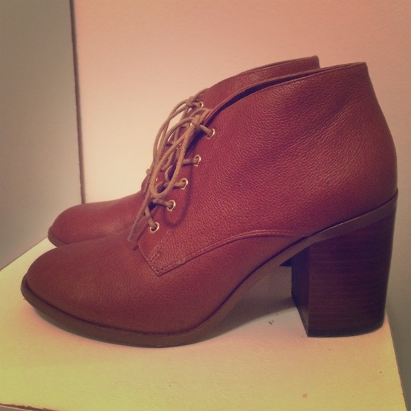 Brown Steve Madden Chunky Heeled Boots