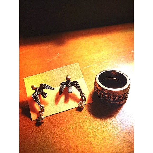 Earring and stack ring bundle