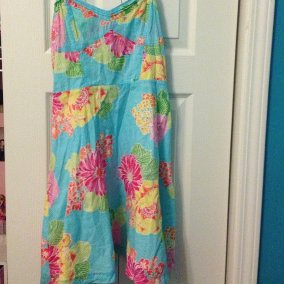 Blue floral summer/spring short dress