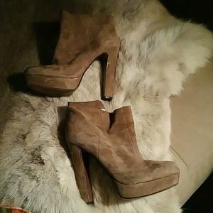 HUGE SALE Bcbg  latte color bootie suede