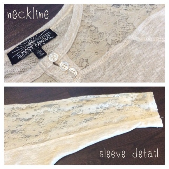 ❌ SOLD ❌ Dolman Sleeve Top With Lace Detail NWOT - Picture 2 of 4