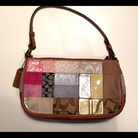 ❌SOLD❌ Coach Multi-Color Patchwork Leather Purse