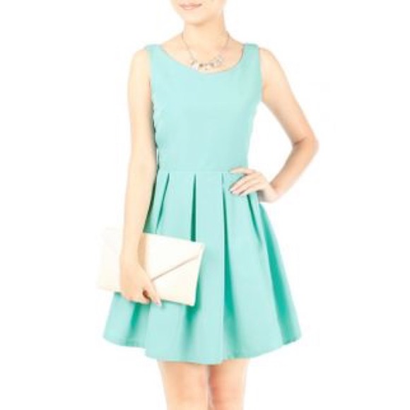 Tiffany Blue 👗 flare dress