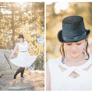 Cream white flare dress