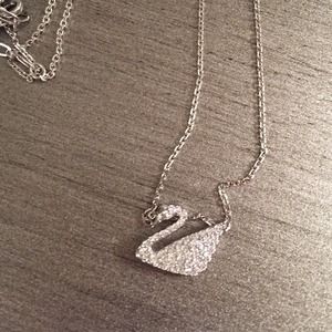 Swarovski swan necklace