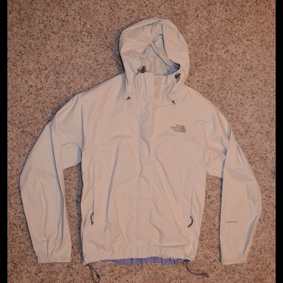 White North Face rain jacket!!