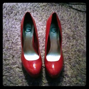 Red GUESS heels