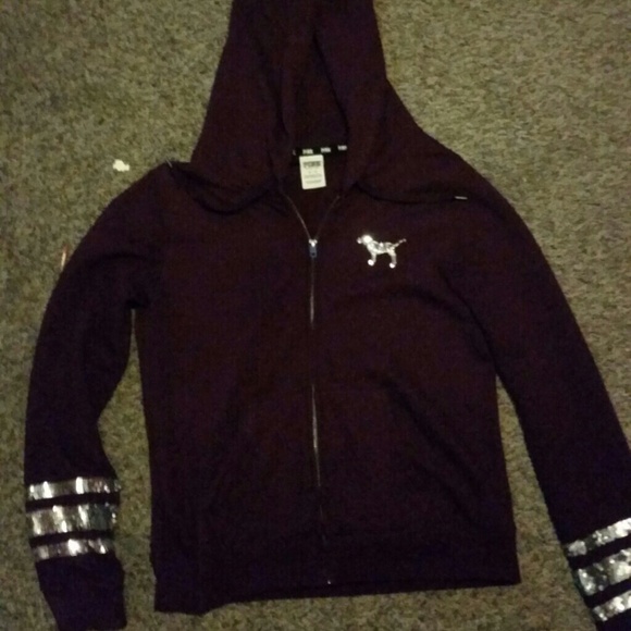 Victoria's secret PINK HTF full zip bling jacket - Picture 2 of 4