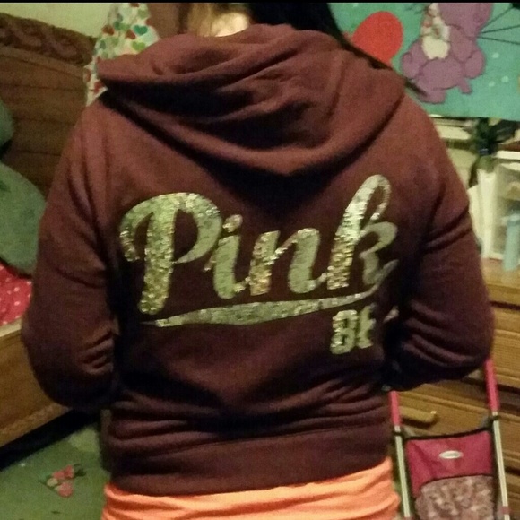 Victoria's secret PINK HTF full zip bling jacket - Picture 3 of 4