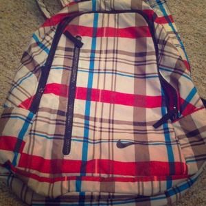 Nike backpack plaid