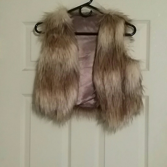 Faux fur vest