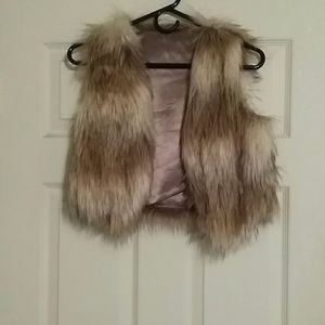 Faux fur vest