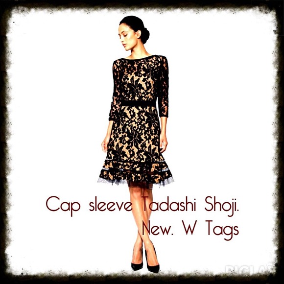 Black lace overlay dress 🎉wedding or party!
