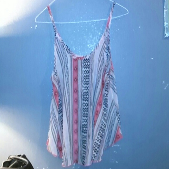 Brand new orange print top without tags. - Picture 3 of 3