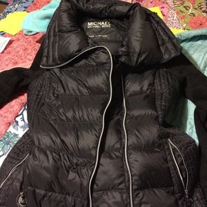 Micheal kors down feather jacket.