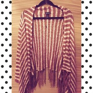 Striped boho cardigan