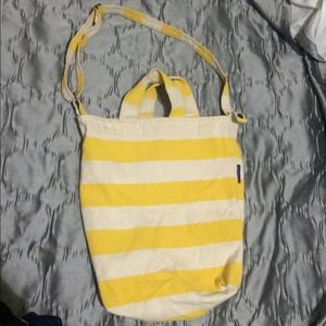 Baggu Yellow Stripe Duck Bag