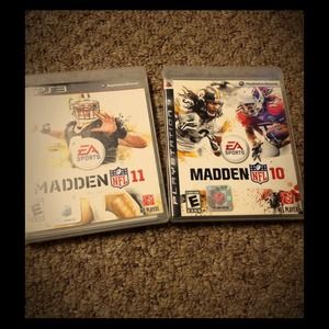 PS3 Madden 10 & PS3 Madden 11