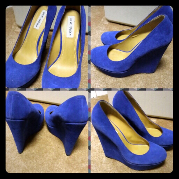 Steve Madden Royal Blue Wedges