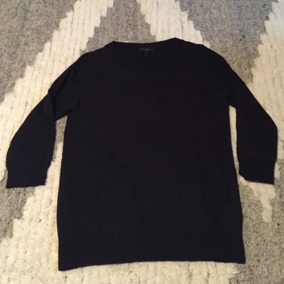 J. Crew Classic Crewneck Sweater Navy