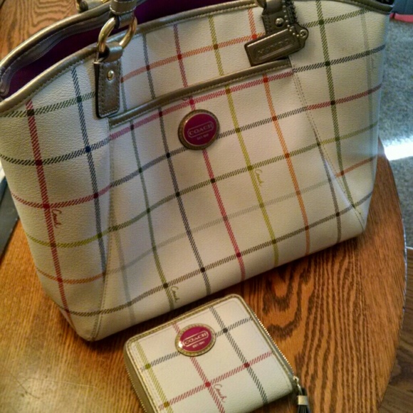 Authentic coach with matching wallet