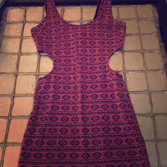 Nasty Gal Aztec Cutout Dress