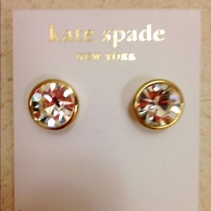 Kate spade gold and crystal earrings
