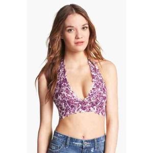 Free People Galloon Lace Halter Bralette