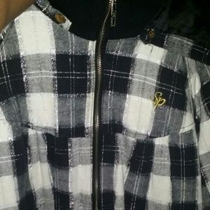 Southpole Black and White coat