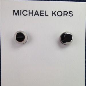 Michael Kors silver stud earrings