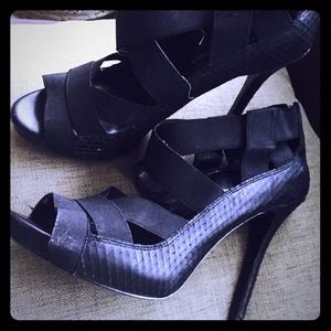 Bcbg caged heels