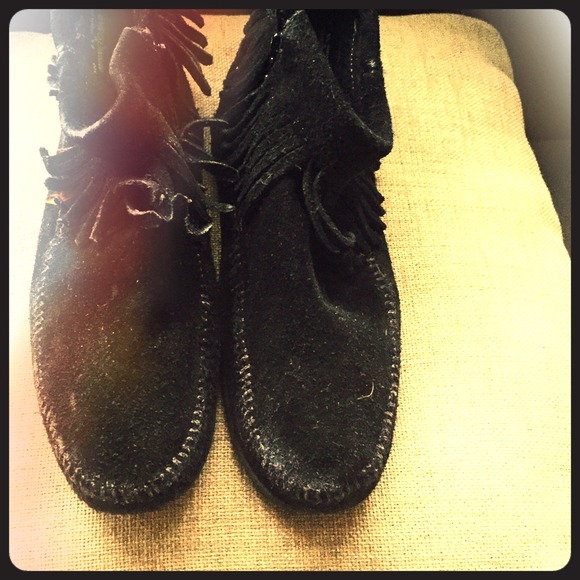 Minnetonka ankle high booties