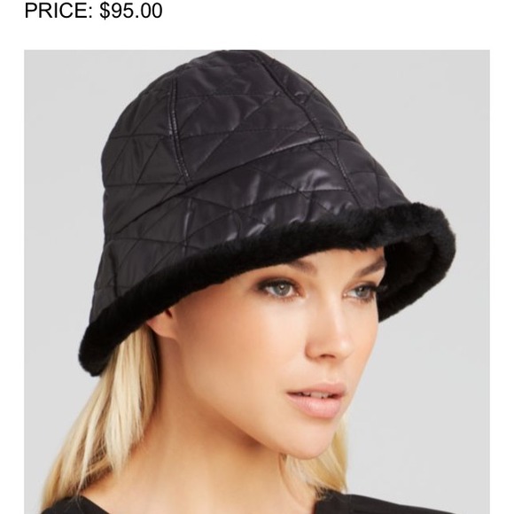 UGG quilted black hat