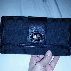 Black coach wallet