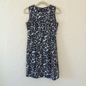 Snow leopard print dress