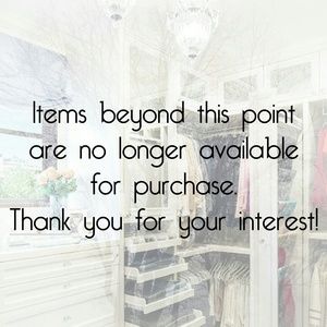 These items are no longer available.