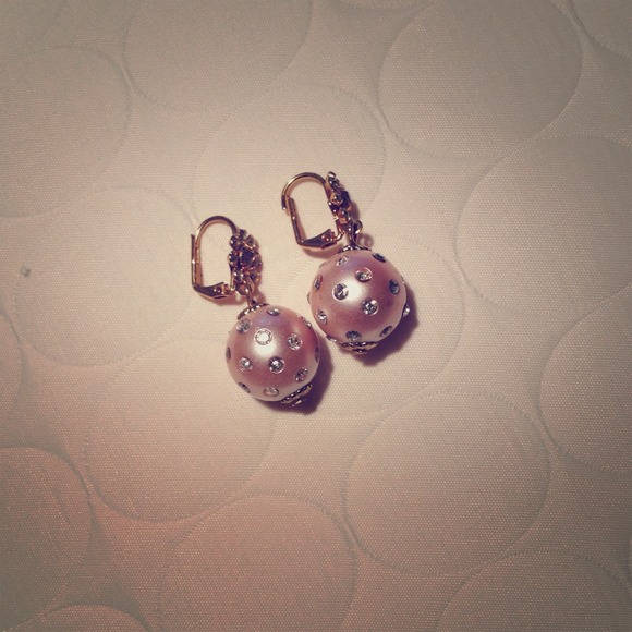 Clip on tear- drop Betsey Johnson earrings