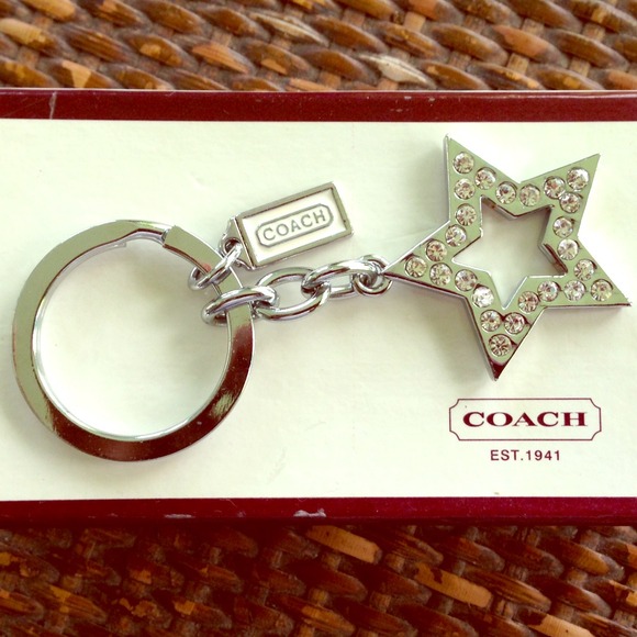 🎄COACH STAR & RHINESTONES KEYFOB🎄