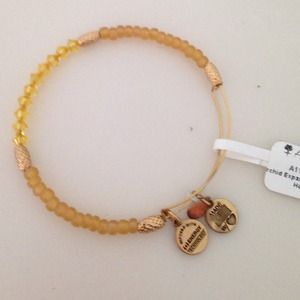 Alex & Ani. Yellow and gold bead bracelet