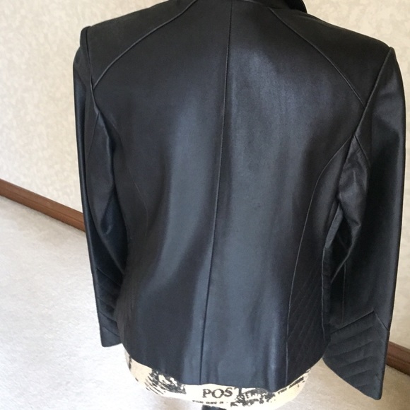 🎉 Host Pick 🎉 Black Lambskin Leather Jacket - Picture 3 of 3