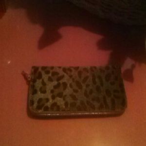 Animal print wallet