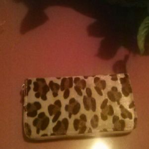 Animal print wallet
