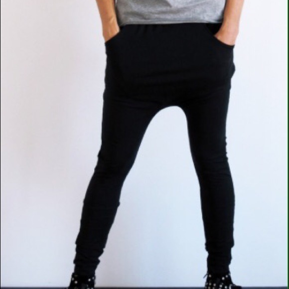 Petitbo black harem pants set adult L and kids 6Y