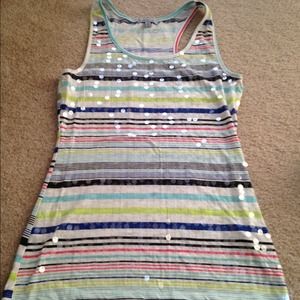 A sparkly colored summer tank