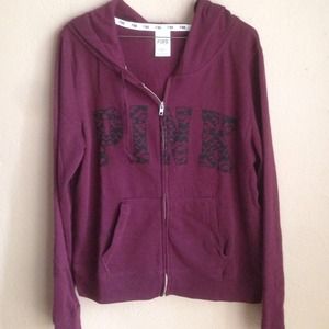 Lightweight zip up maroon