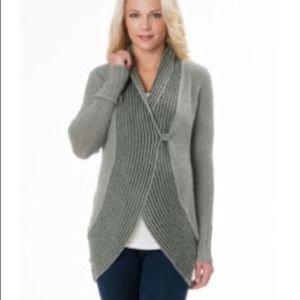 Motherhood Maternity Long Sleeve Tie Cardigan